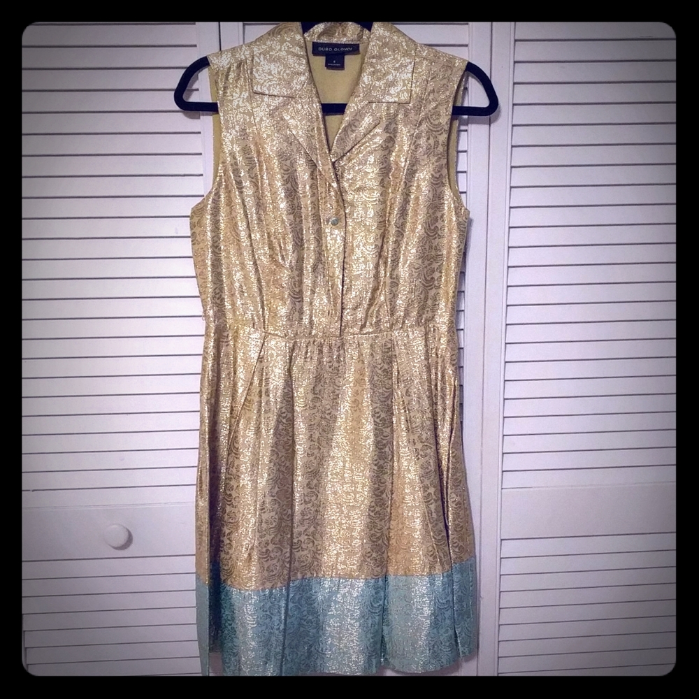 Shimmery metallic dress!
